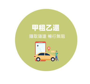 甲租乙還 隨取隨還 暢行無阻